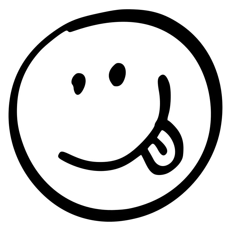 Smile mit Zunge Geschenk Geschenkidee