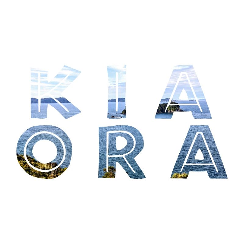 Double Exposure Kia Ora Ozean Neuseeland Geschenk