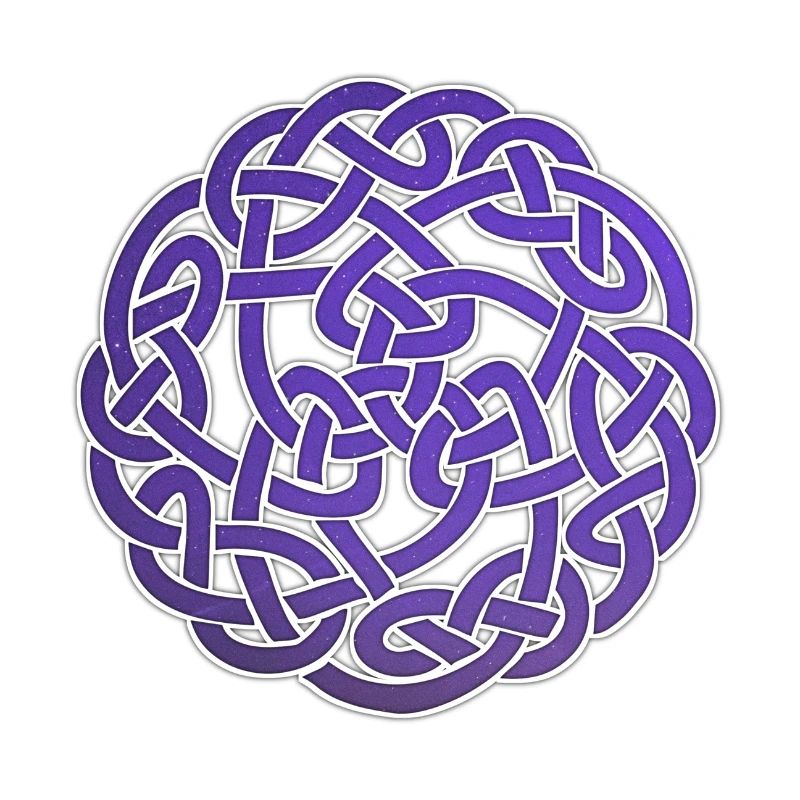 Celtic knot purple