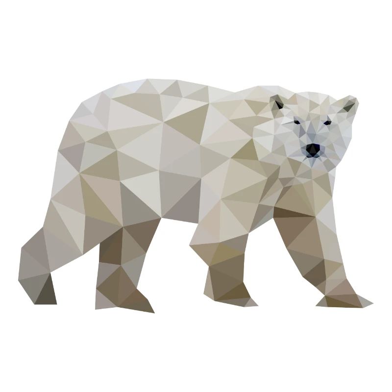 polar bear polygon polar bear