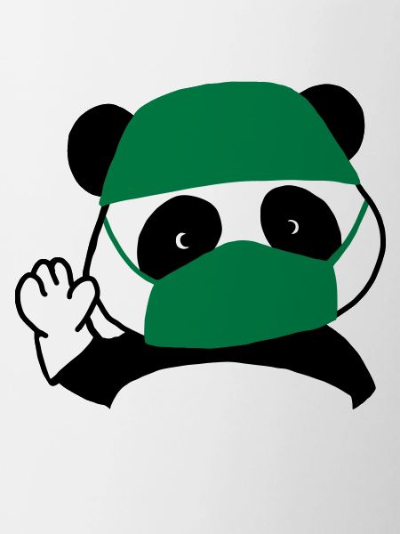 Panda surgeon operating room