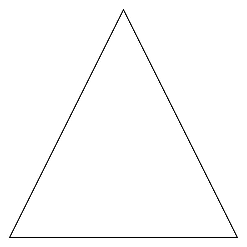 Simple triangle, minimalist, simple, beautiful!