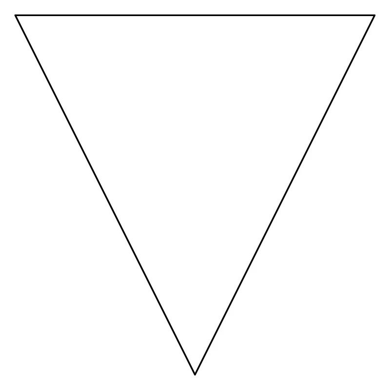 Triangle simple, minimaliste, simple, beau!