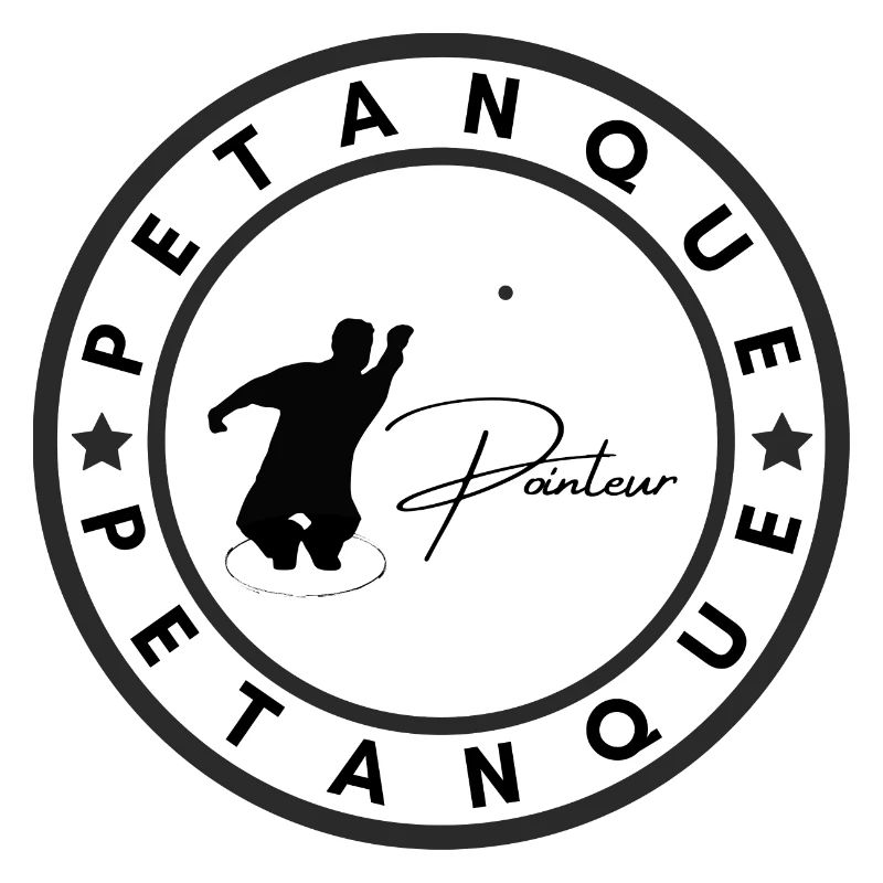 Petanque logo silhouette pointeur