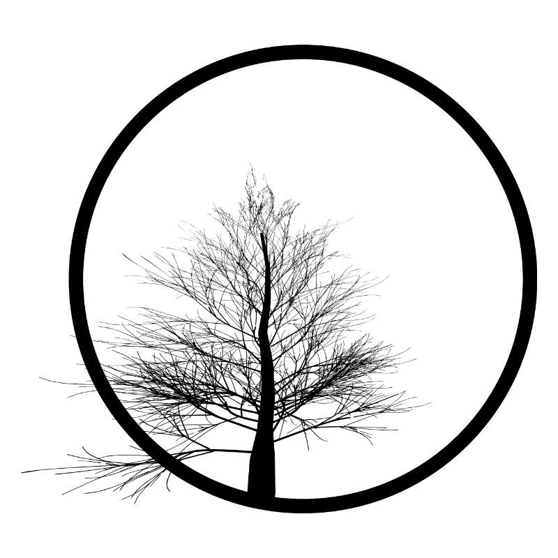 Abstract tree in a circle