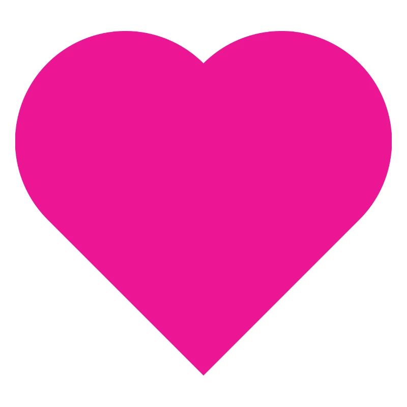 Pink heart simple