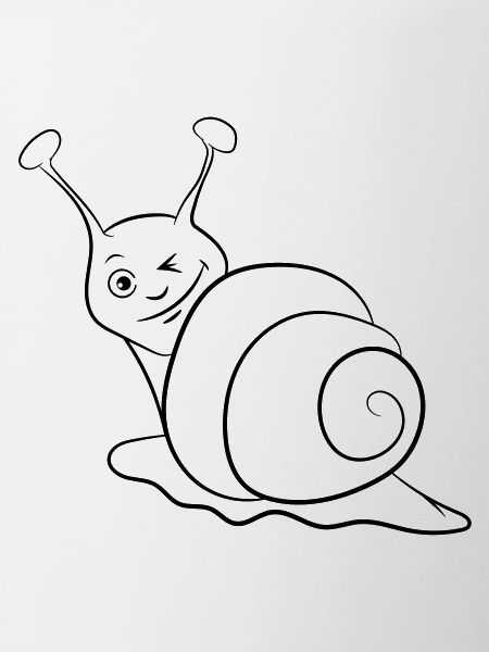 Snail funny wink