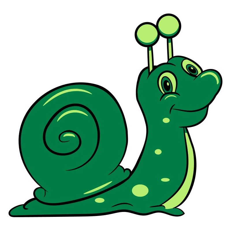 Escargot drôle enfants