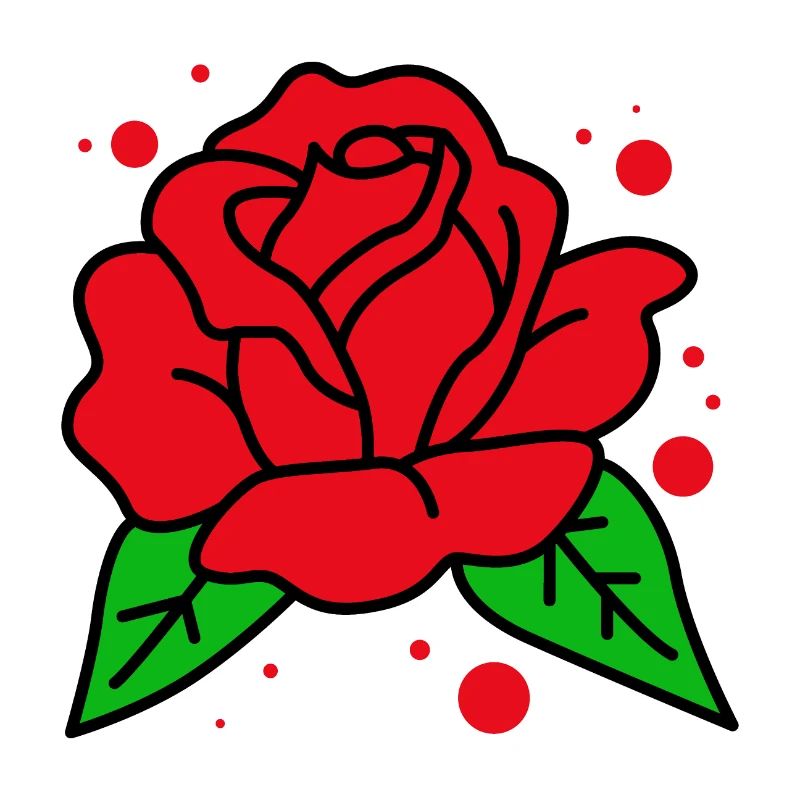 Rose rouge