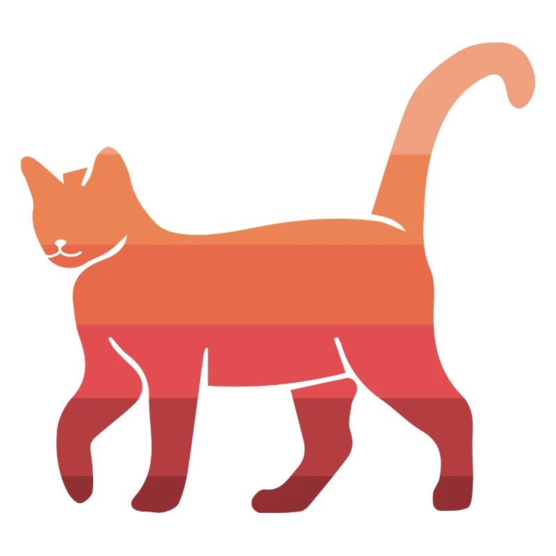 Chat chat rétro chat chat enfants chat miau