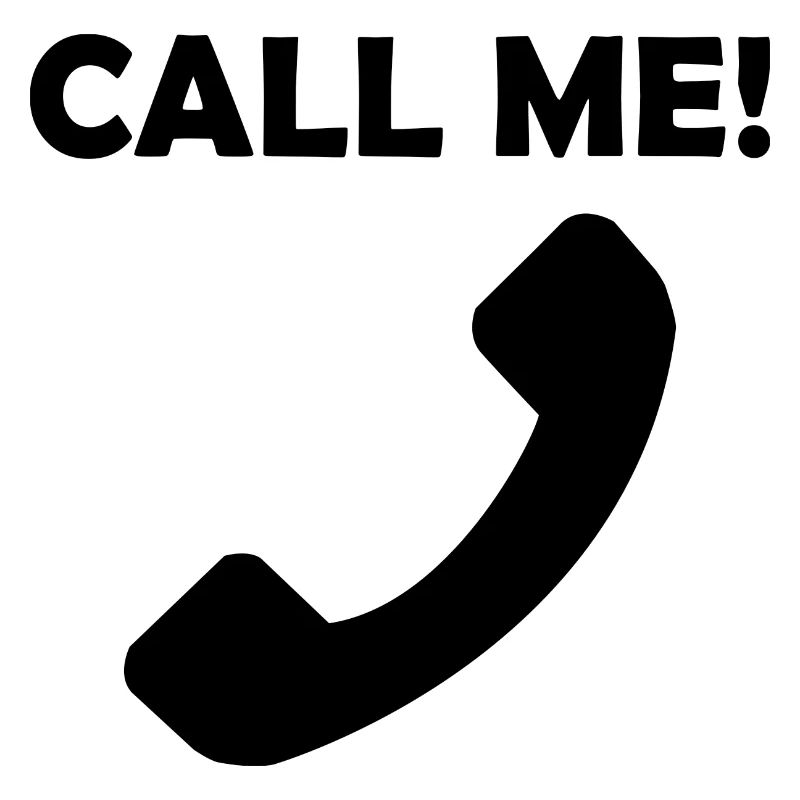 Call me Ruf mich an Telefonhörer