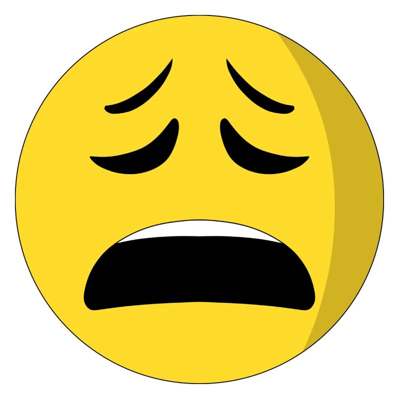 exhausted face emoiji