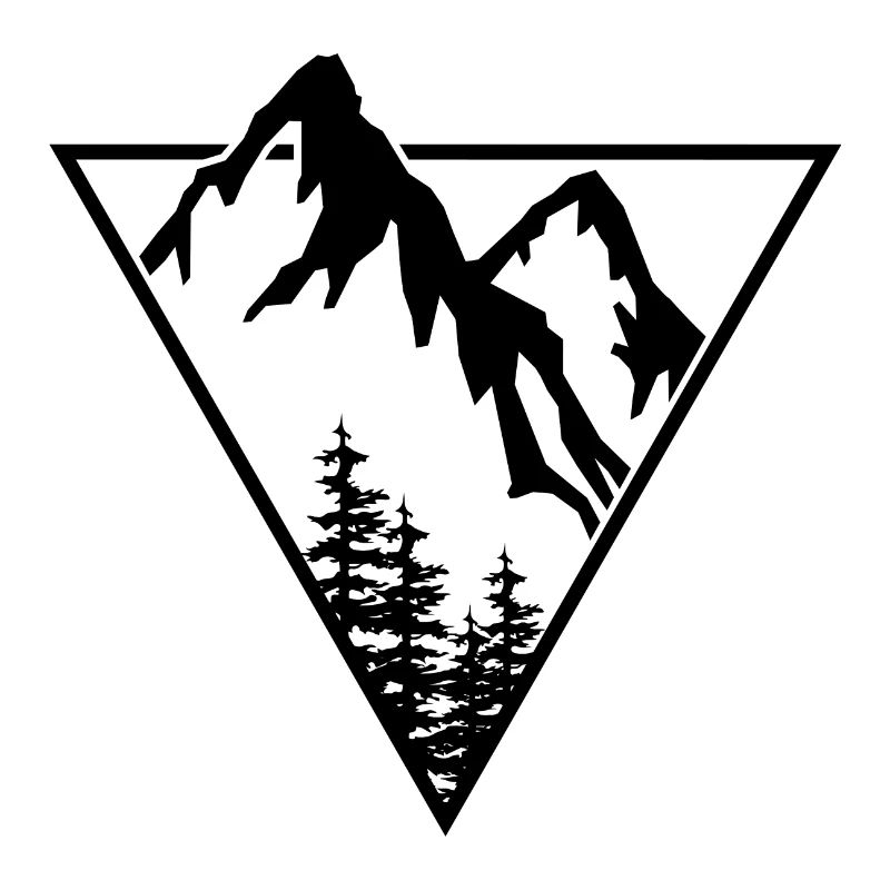 Triangle, montagne, forêt