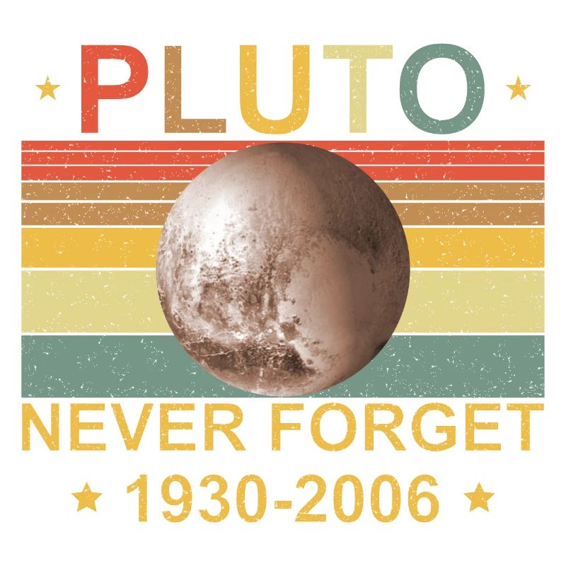 Never Forget Pluton 1930-2006 Vintage Retro