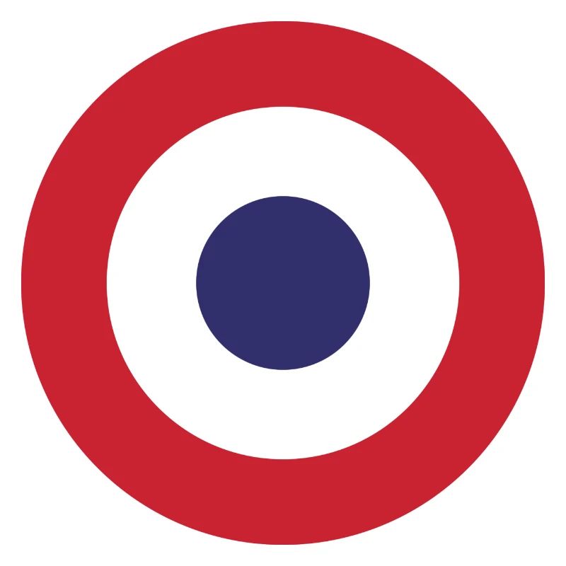France Flag Round Target