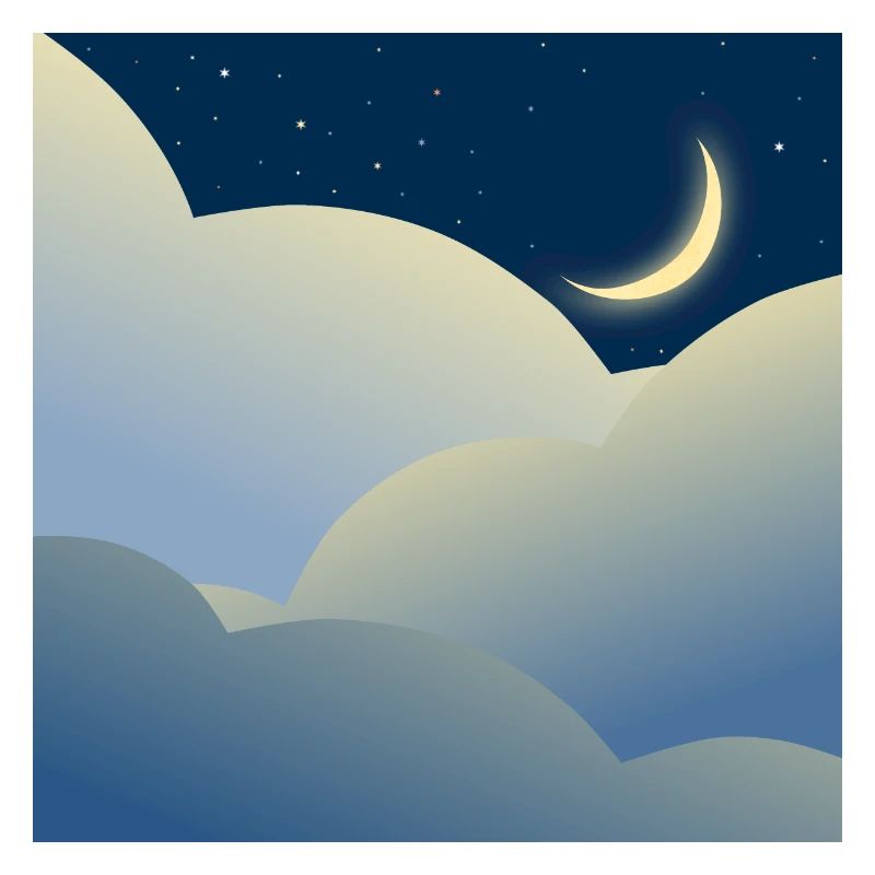 Nachthimmel mit Mond