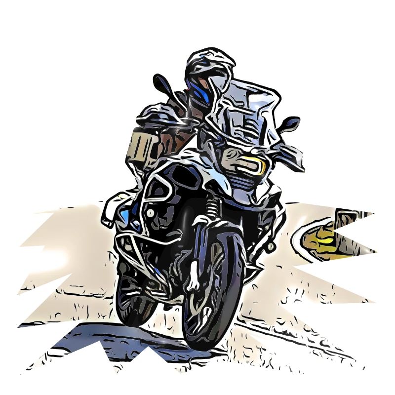 Courbe de vélo d’aventure