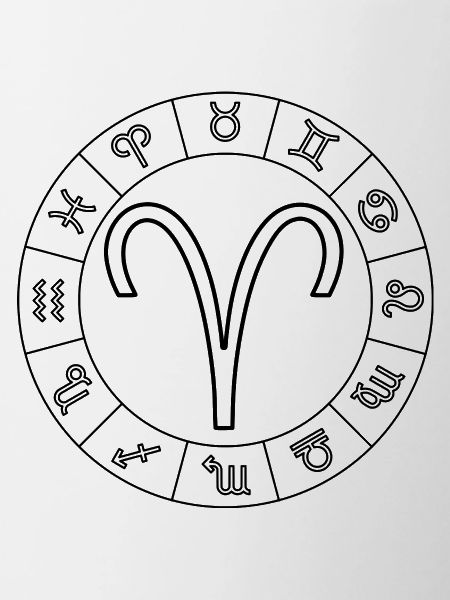 Zodiac sign Aries Aries