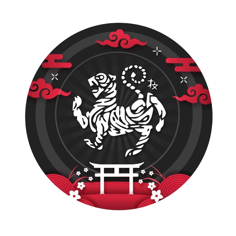 KARATÉ KANJI TIGRE