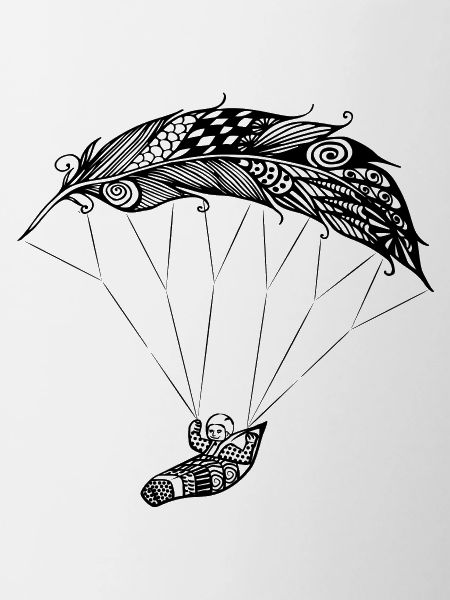 Paraglider feather feather light paraglider