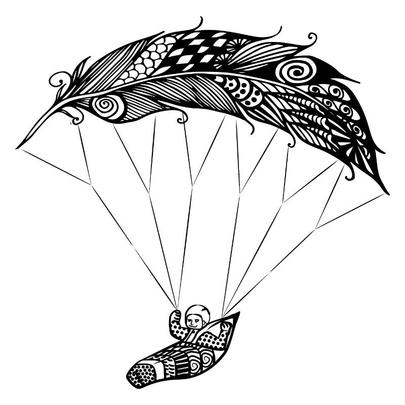 Paraglider feather feather light paraglider