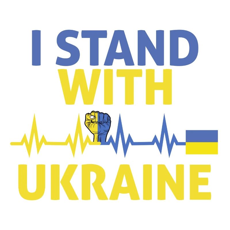 ich stehe mit ukraine glag