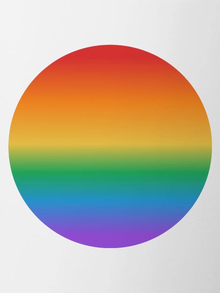 Rainbow gradient circle