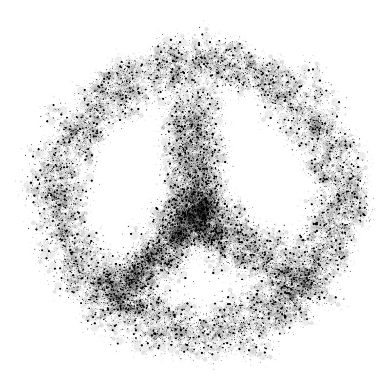 Frieden Zeichen Symbol Friedenssymbol Design