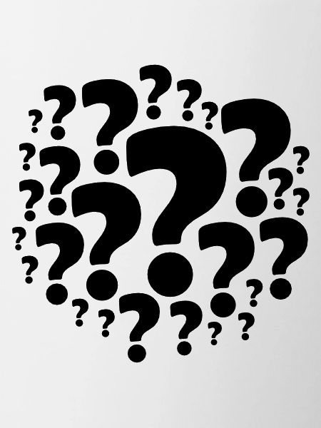 Many question mark symbols
