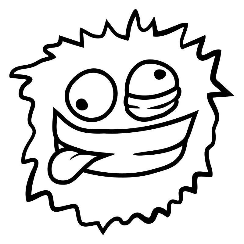 Visage Monstre poilu