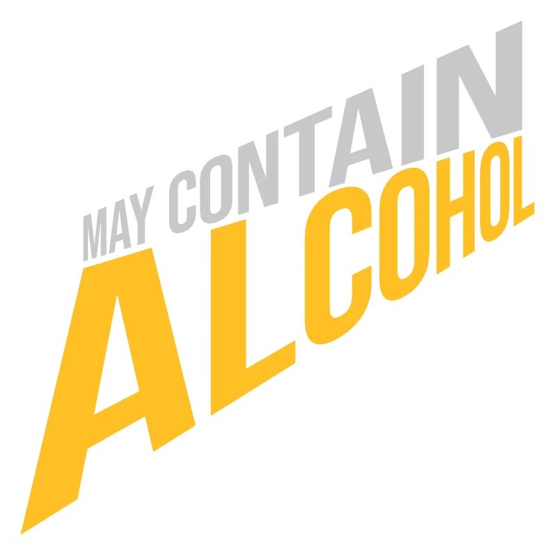 May contain alcohol Text