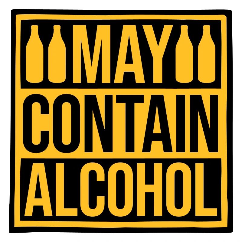 Hinweis May Contain Alcohol