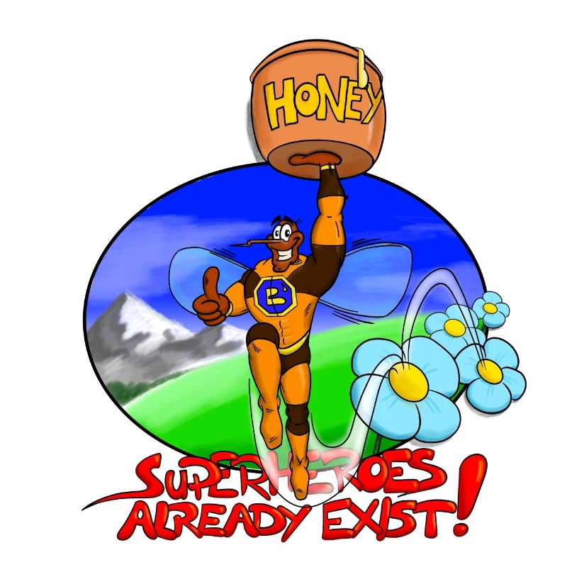 Superheroes already exist bee with honey