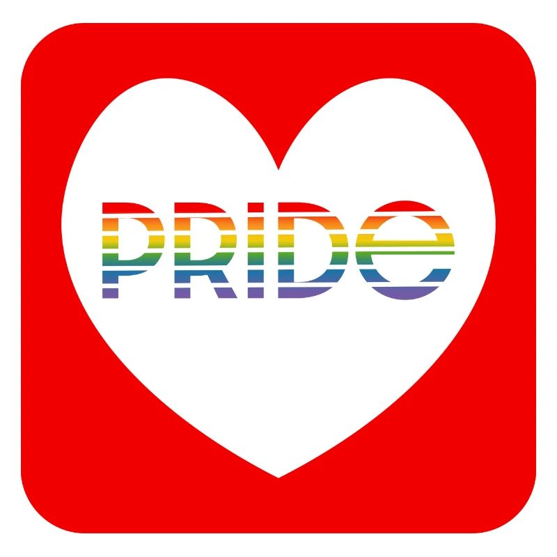 Pride rainbow heart