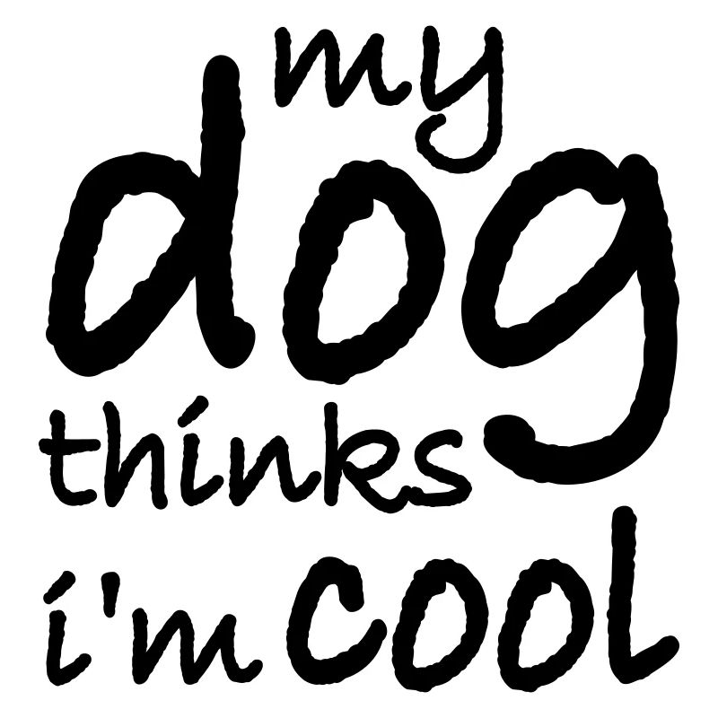 Dog thinks in the cool