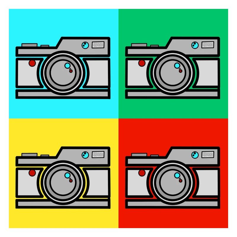 Pop Art Vintage Camera
