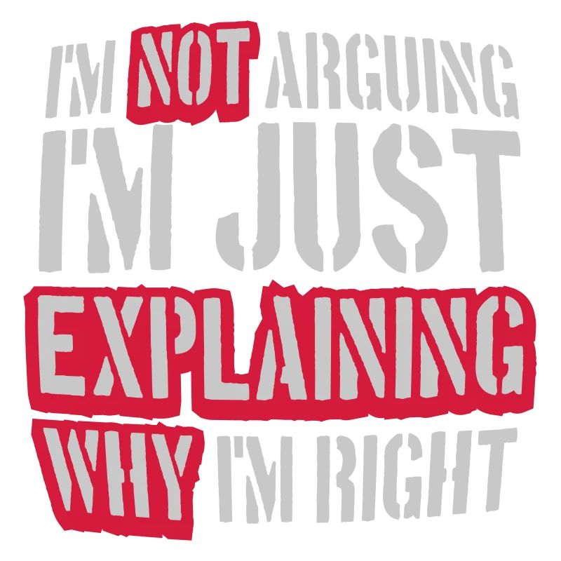 I m not arguing