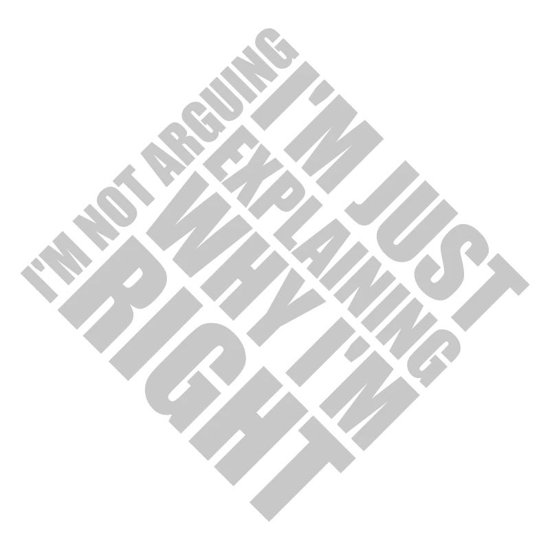 I m not arguing