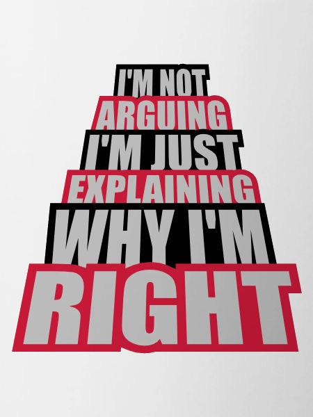 I m not arguing