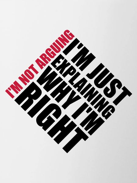I m not arguing
