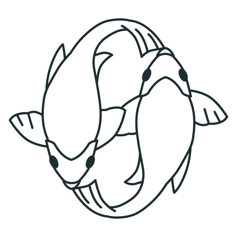 koi FISH ying et yang