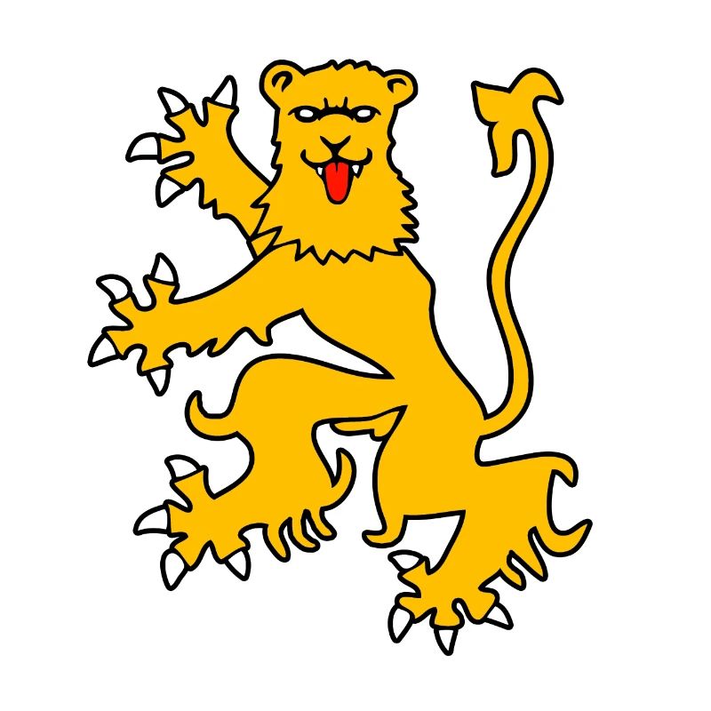 Lion OR drapeau aveyron