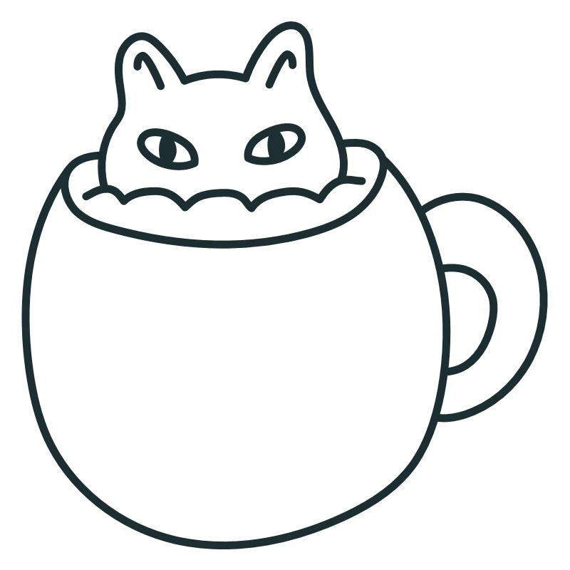Cute little Cat in a mug