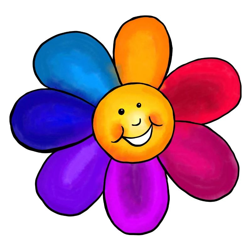 Fleur colorée
