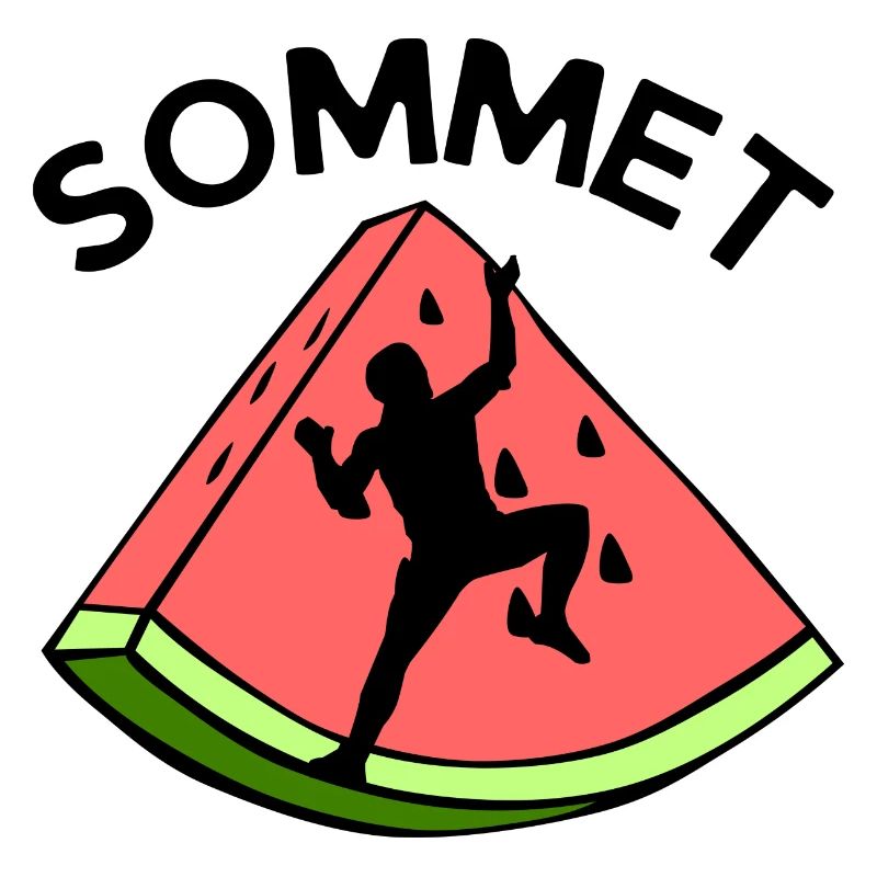 sommet pastèque escalade humour cadeau