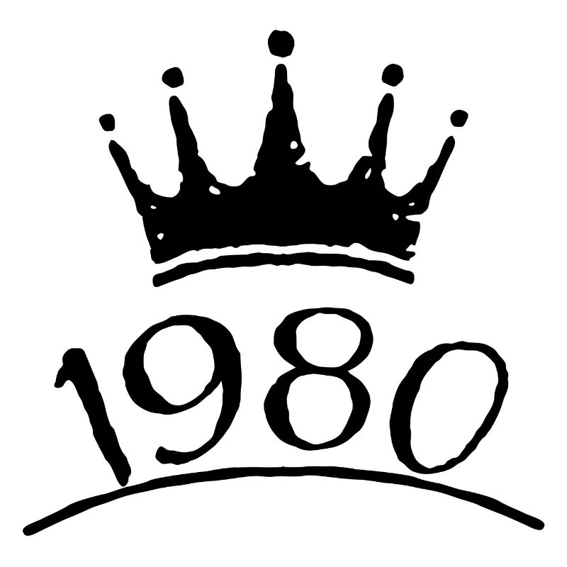 Krone 1980 Année de naissance Tshirt design