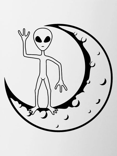 Standing Moon Alien beckons