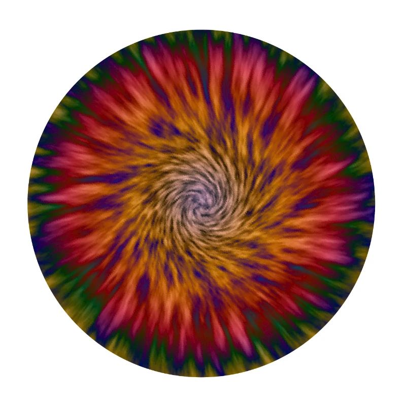 Abstract Tie Dye Abstract Flower Pattern