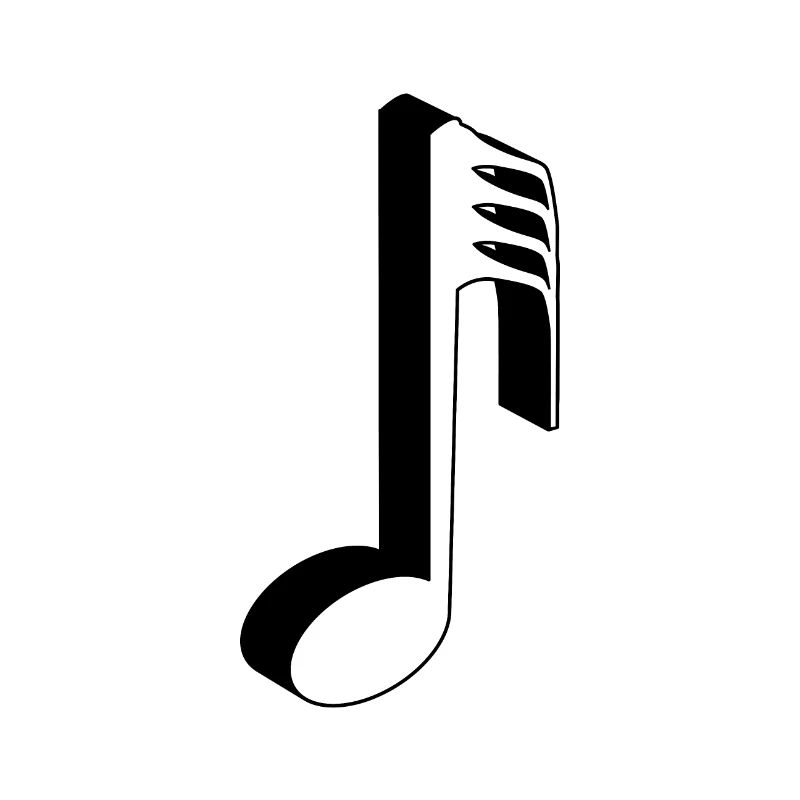 Musikalische Note 3D