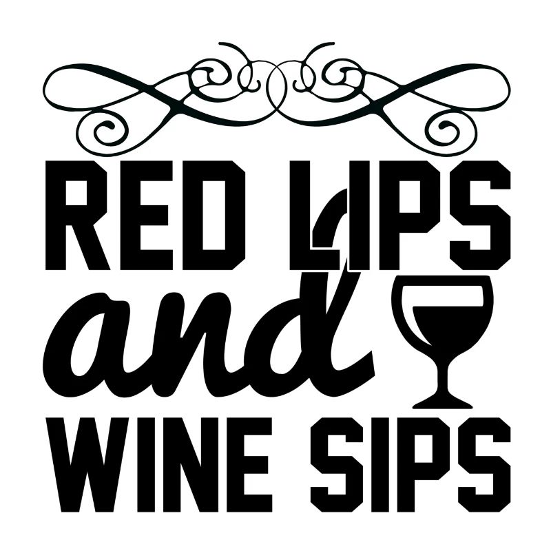 Red Lips and Wine Sips